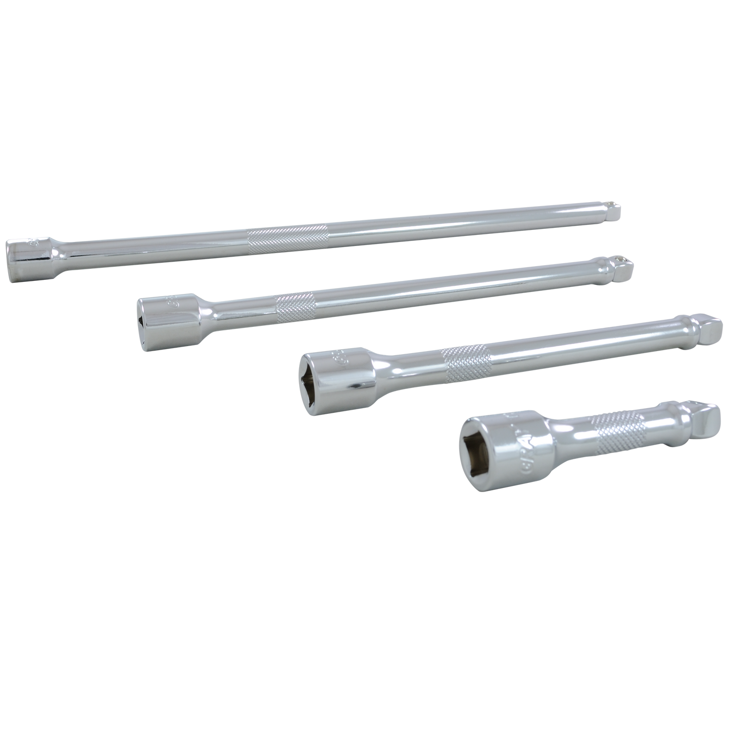 3/8 Dr. 4 Piece Chrome Wobble Extension Set