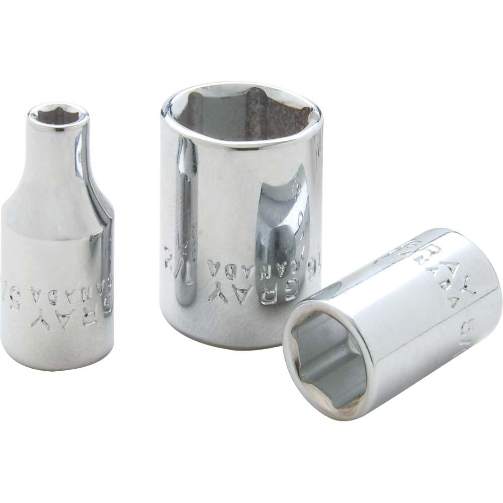 1/4 Drive 6 Point Standard Length Sockets