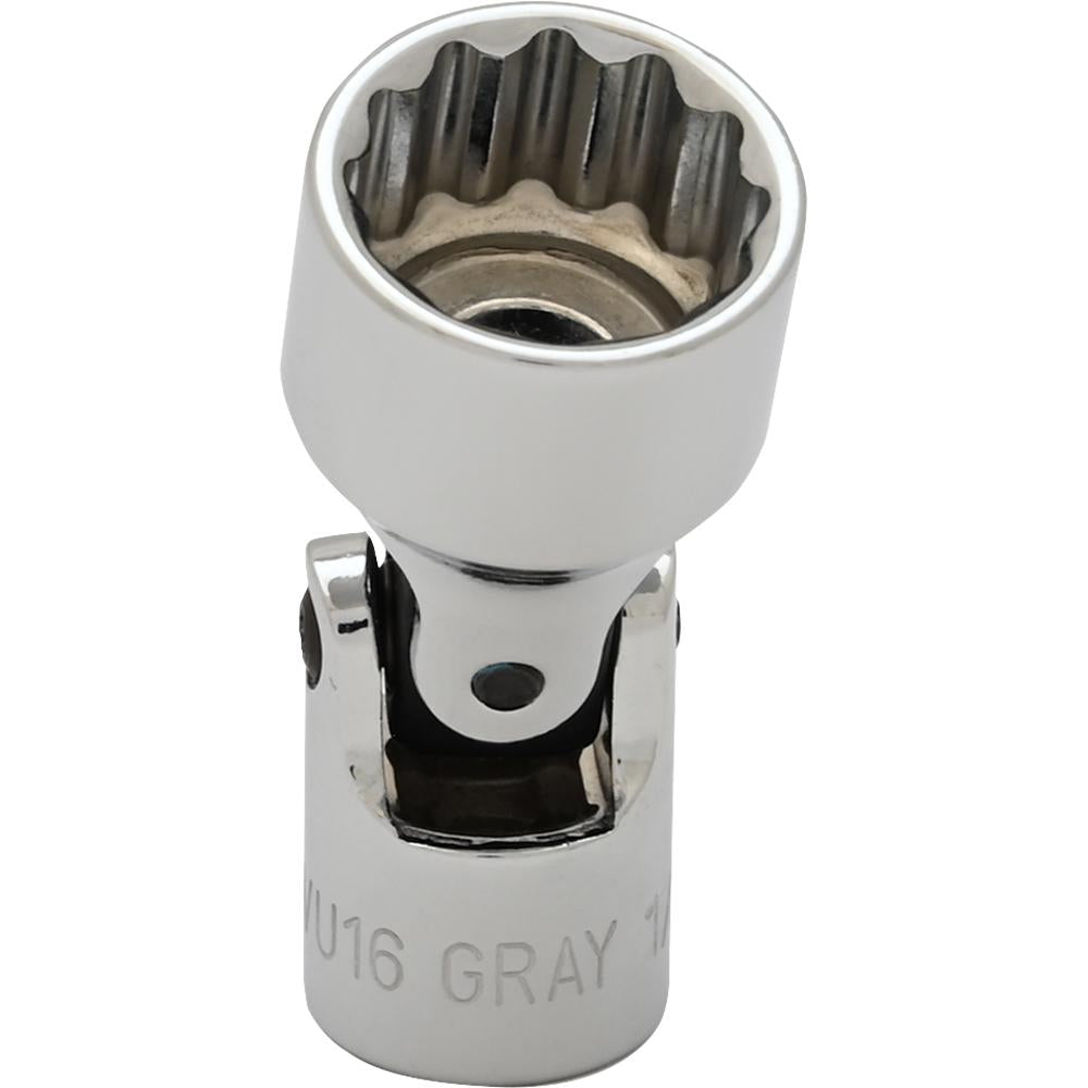 1/4 Drive 12 Point Universal Joint Sockets - Standard Length