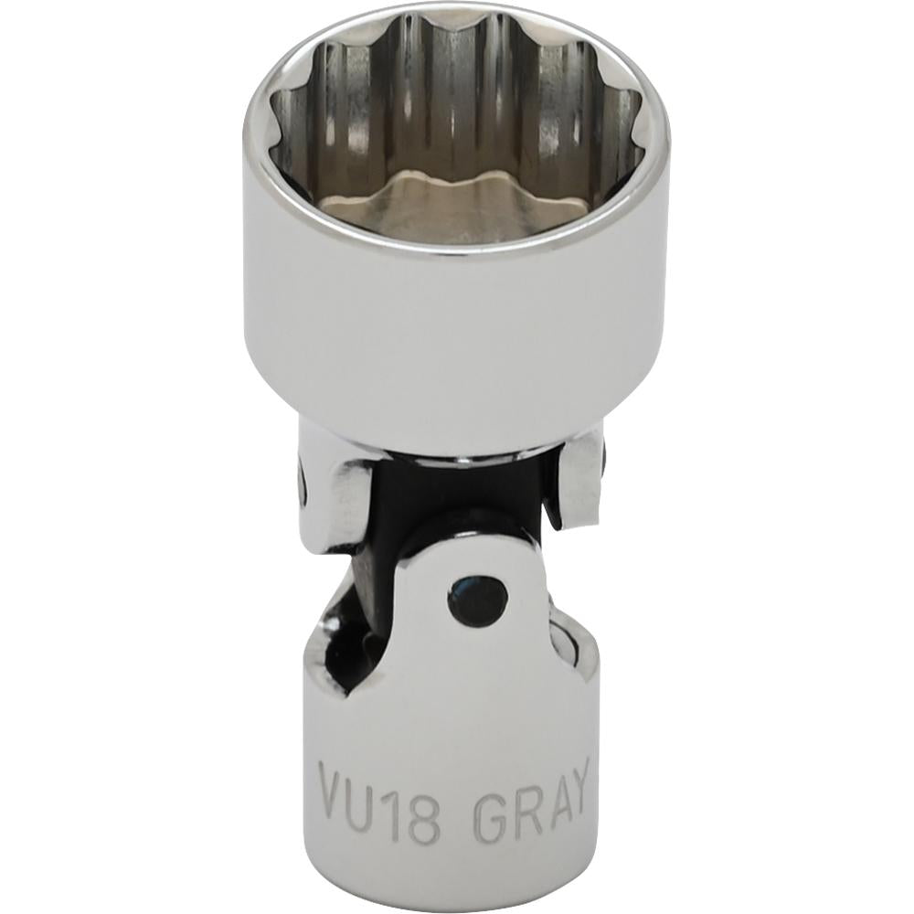 1/4 Drive 12 Point Universal Joint Sockets - Standard Length