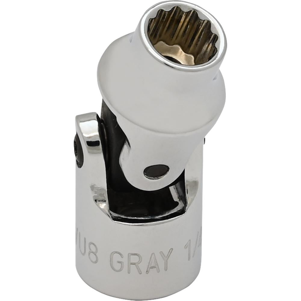1/4 Drive 12 Point Universal Joint Sockets - Standard Length